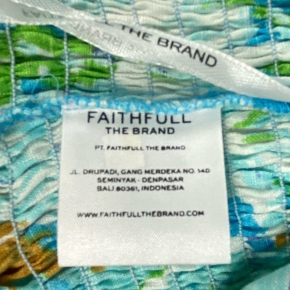 Nwt | FAITHFULL THE BRAND Lenora Gardone Floral Top Size 4 - Picture 5 of 10